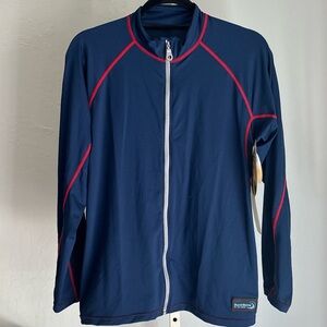 Duckskinz Unisex UV H20 Armor Full Zip Jacket, Medium in Navy Blue NWT